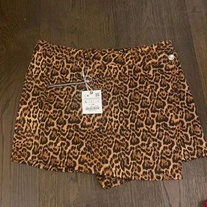 Zara Cheetah Print Skort